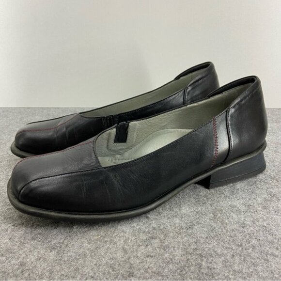 BeautiFeel Shoes - BeautiFeel Black Leather Classic Mini Heel Loafers Women’s Size 39 or US 8-8.5